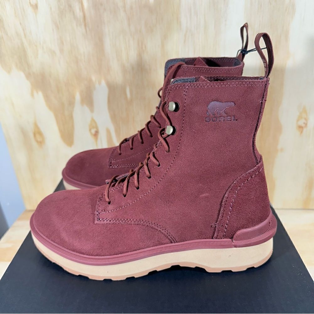 New Sorel Hi-Line Platform Combat Boots Women’s Size 7.5
